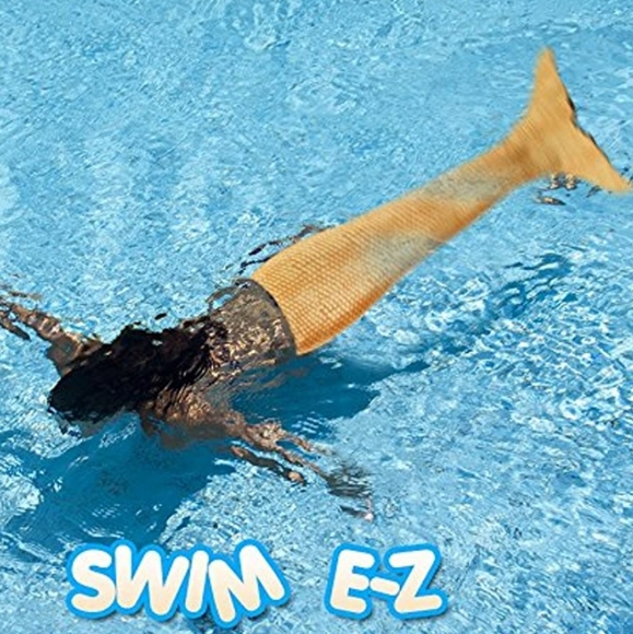 3 piece swimming mermaid set yellow - Picture 3 of 8